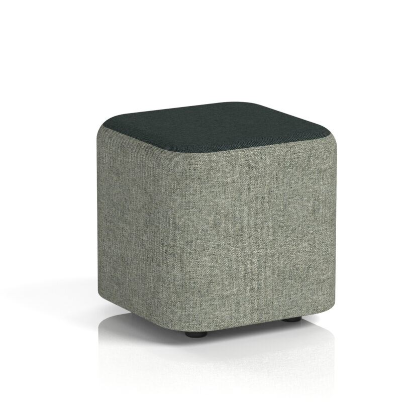 harlestone square stool in two tone