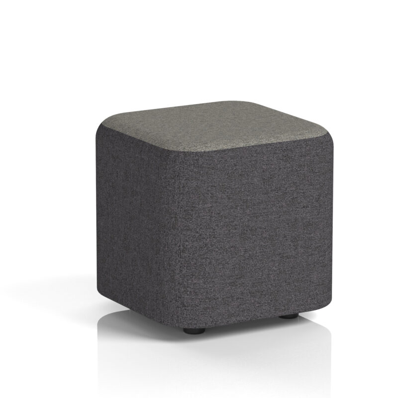 harlestone square stool in two tone