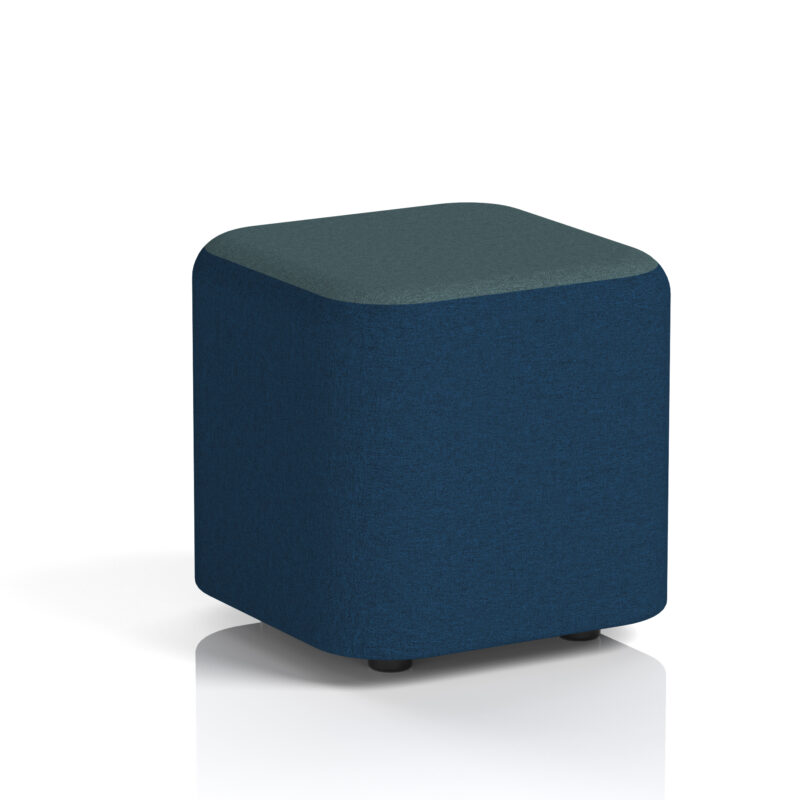 harlestone square stool in two tone