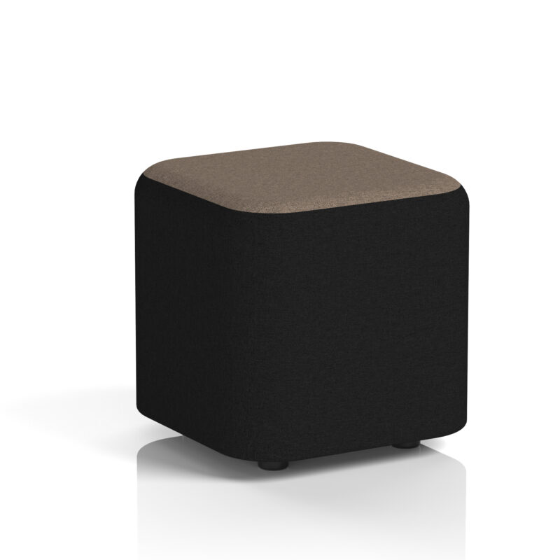 harlestone square stool in two tone