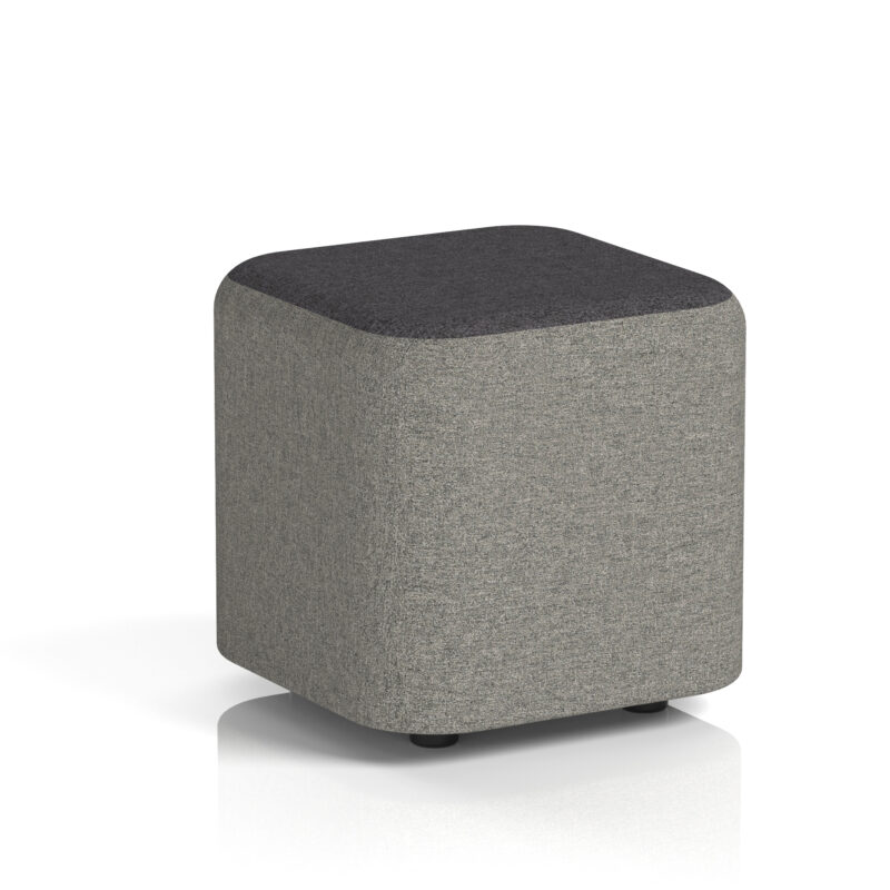 harlestone square stool in two tone
