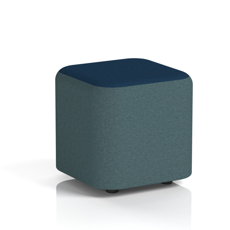 harlestone square stool in two tone