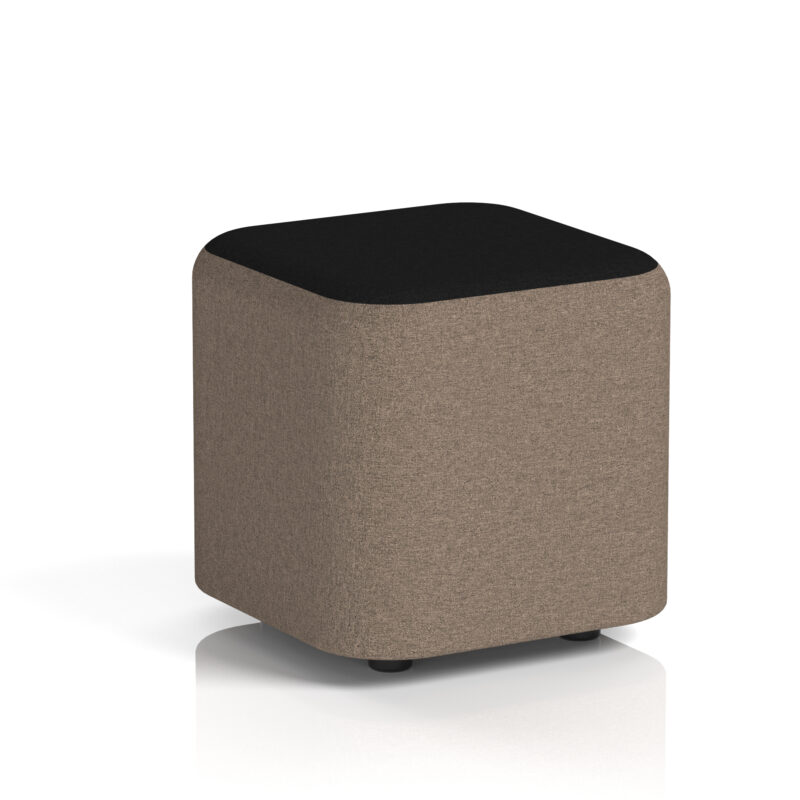 harlestone square stool in two tone