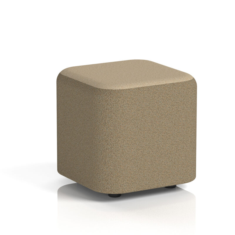 harlestone square stool in two tone