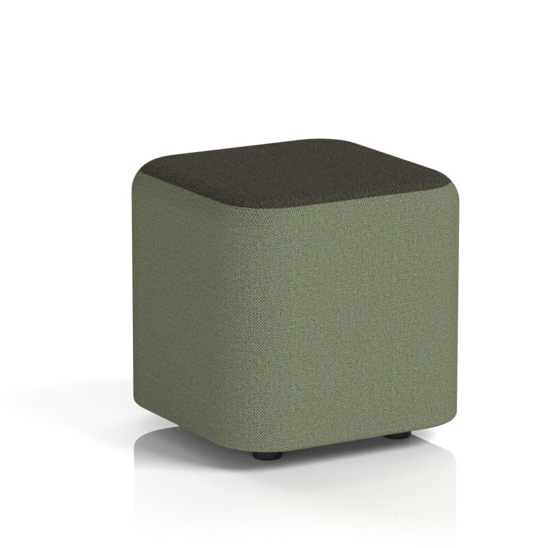 harlestone square stool in two tone