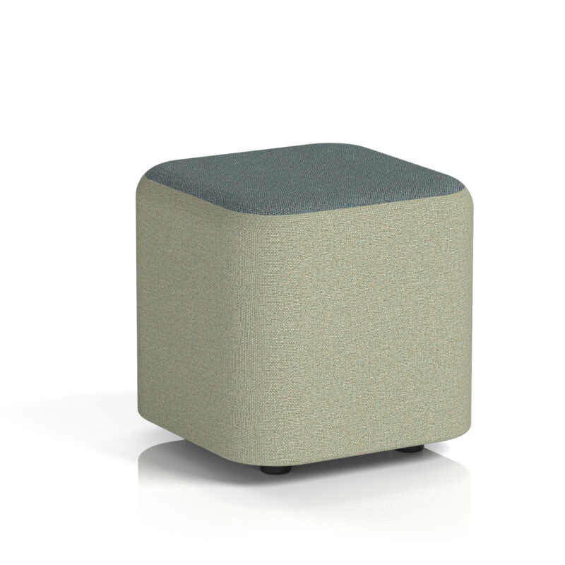 harlestone square stool in two tone