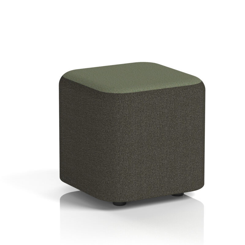 harlestone square stool in two tone