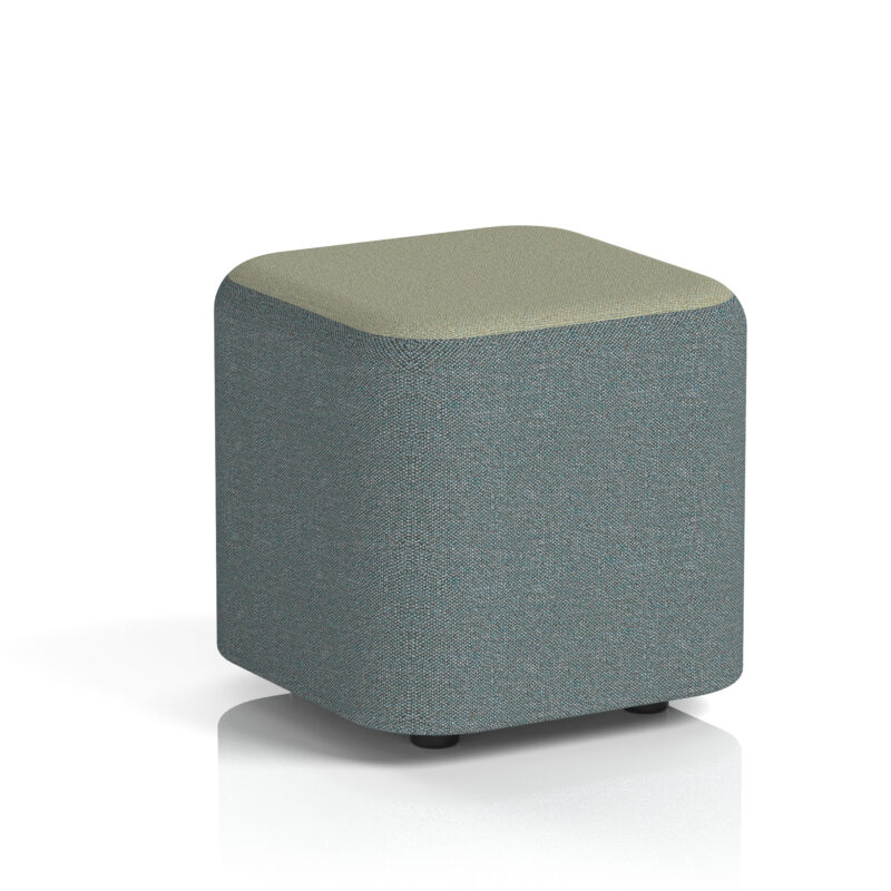 harlestone square stool in two tone