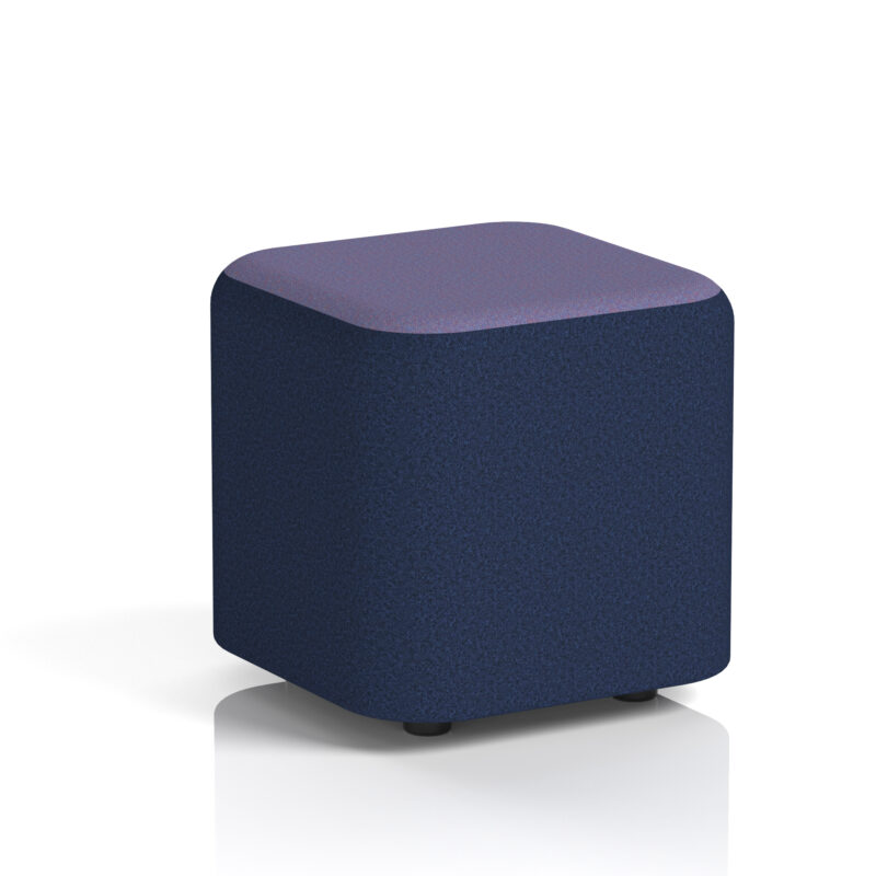harlestone square stool in two tone
