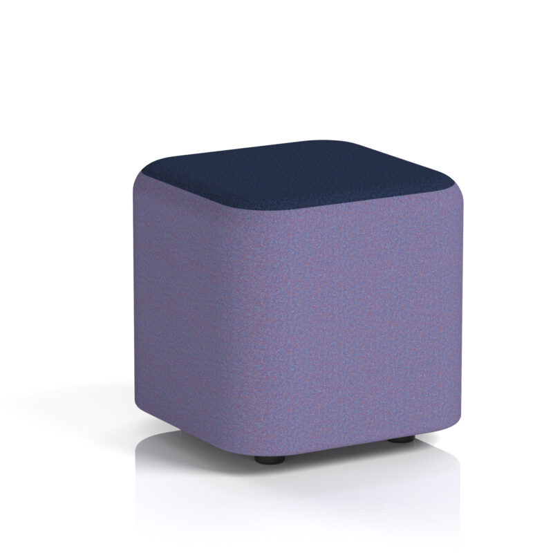harlestone square stool in two tone