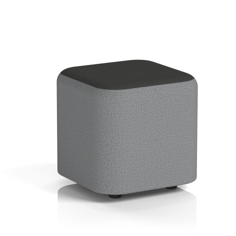 harlestone square stool in two tone
