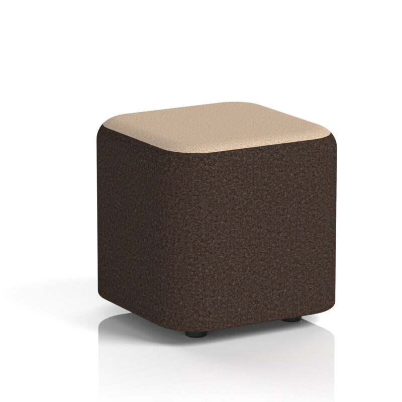 harlestone square stool in two tone