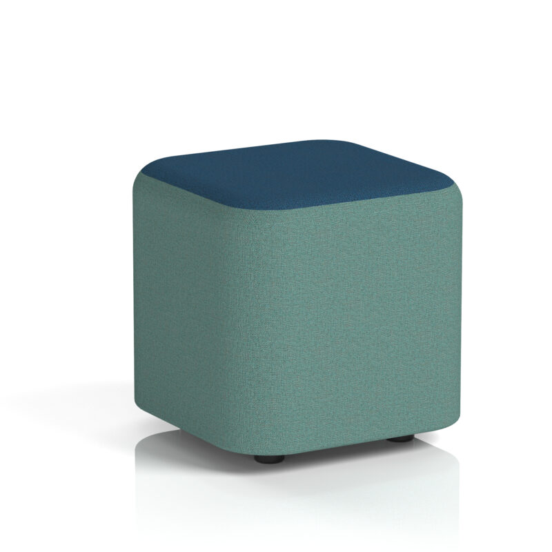 harlestone square stool in two tone