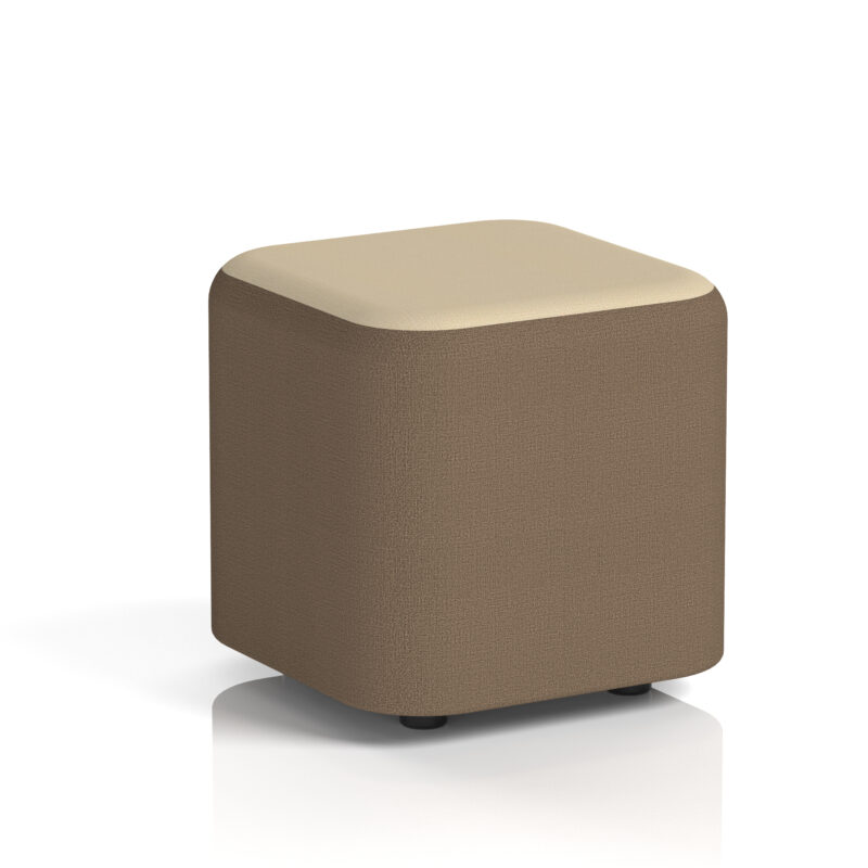 harlestone square stool in two tone