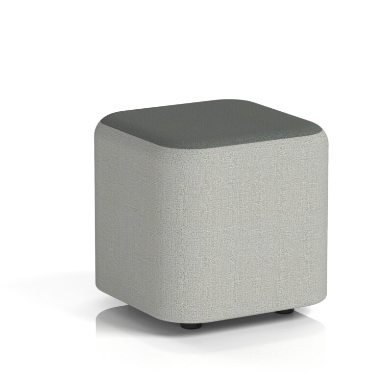 harlestone square stool in two tone