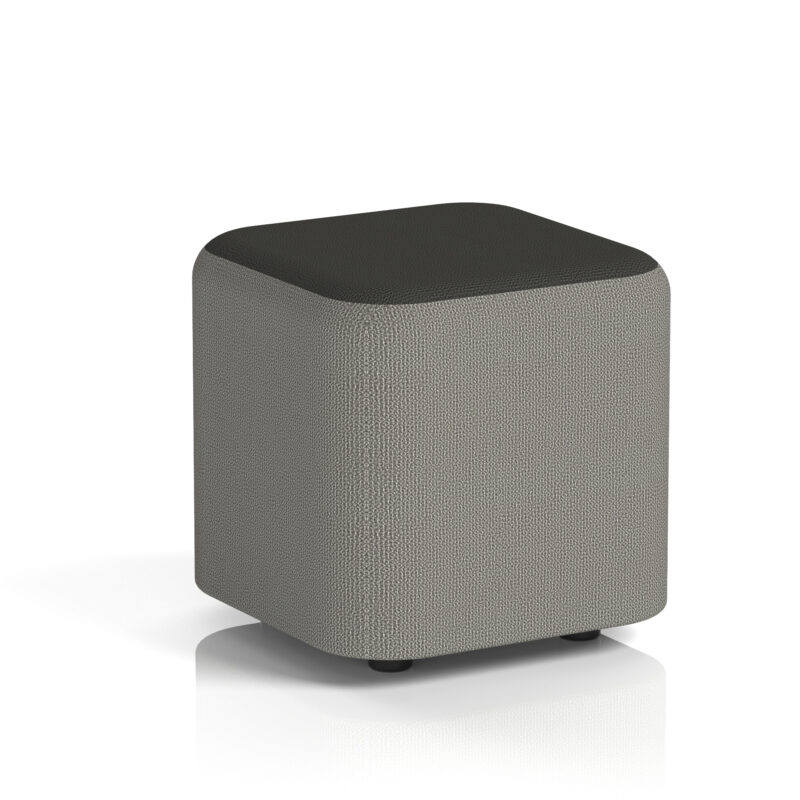 harlestone square stool in two tone