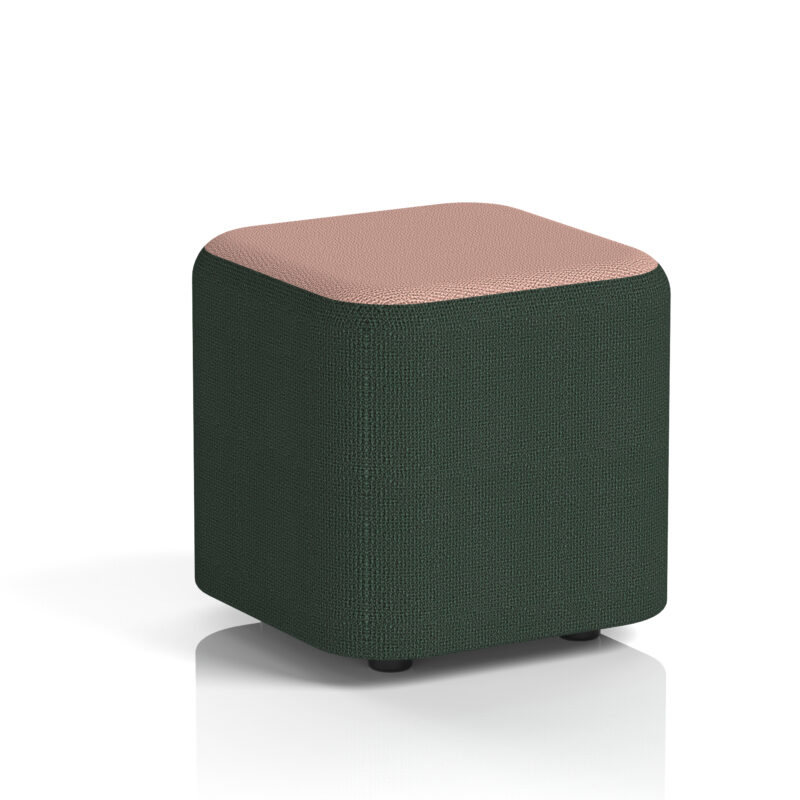 harlestone square stool in two tone