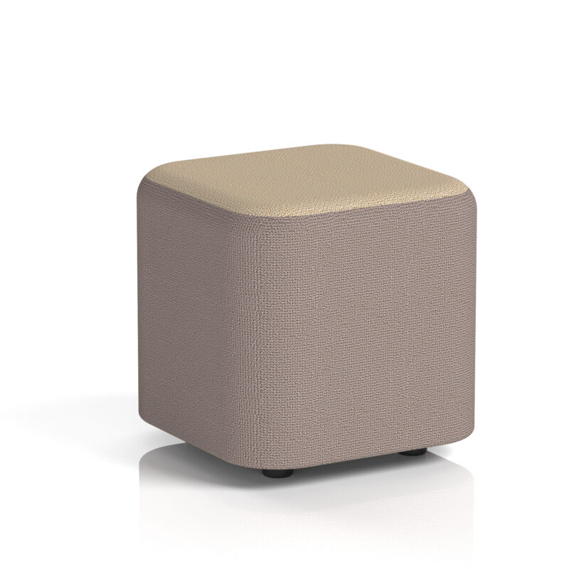 harlestone square stool in two tone