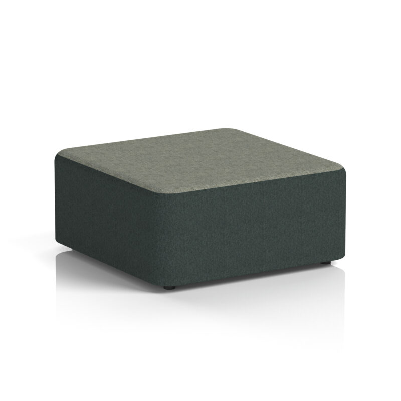 harlestone square stool in two tone