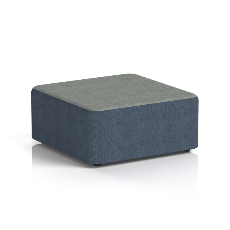 harlestone square stool in two tone