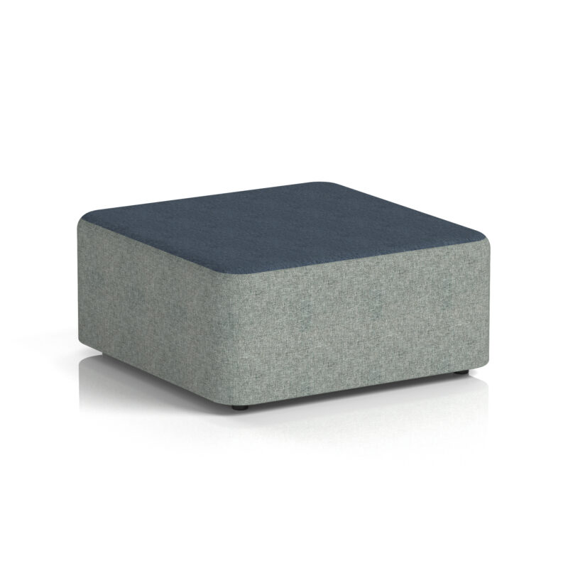 harlestone square stool in two tone