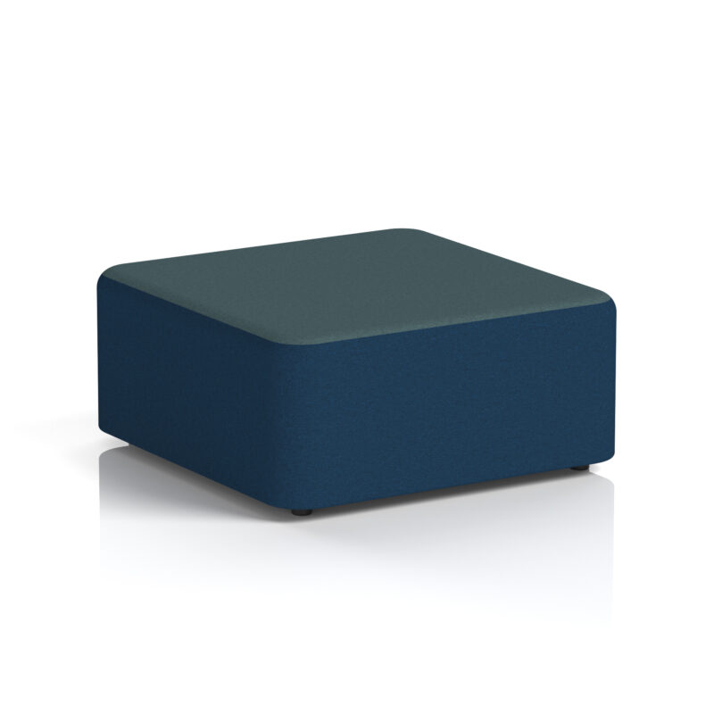 harlestone square stool in two tone