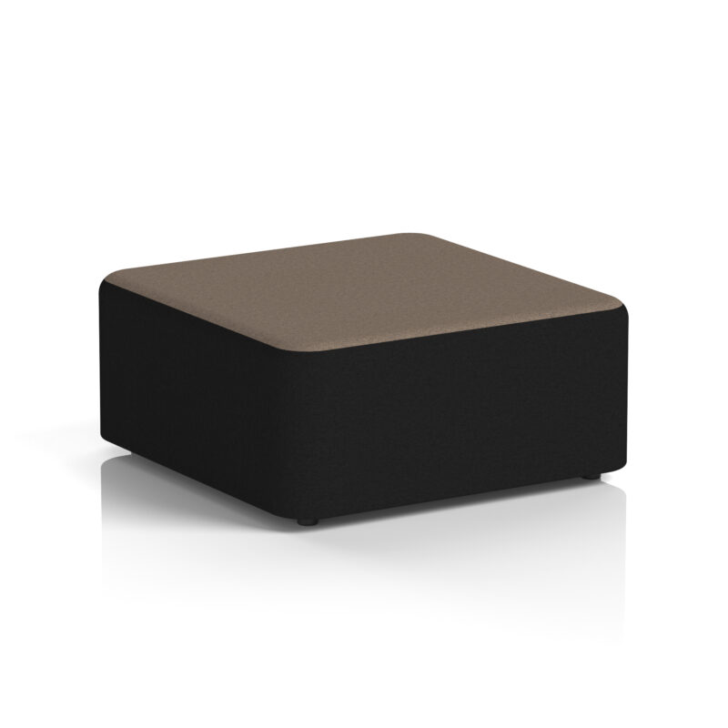 harlestone square stool in two tone