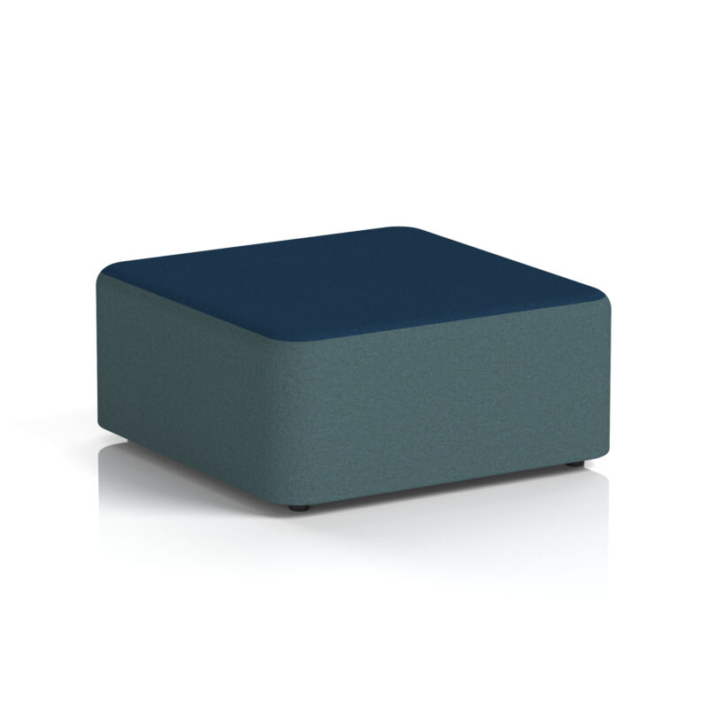 harlestone square stool in two tone