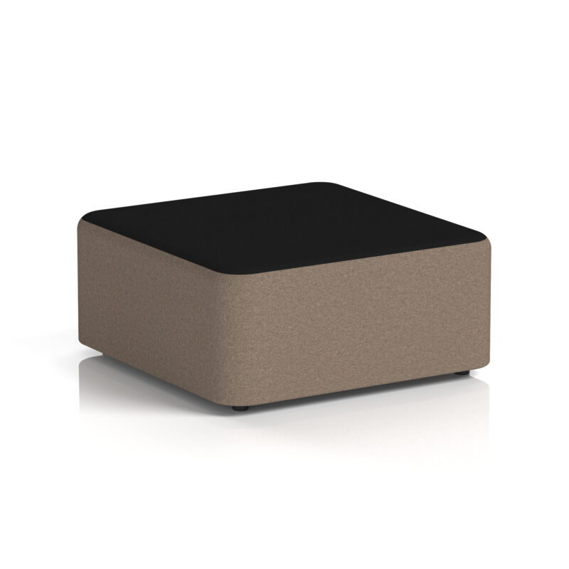 harlestone square stool in two tone