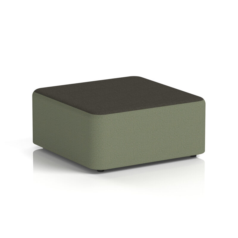 harlestone square stool in two tone