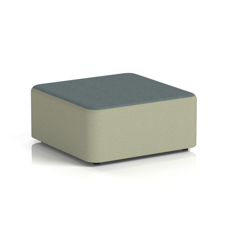 harlestone square stool in two tone