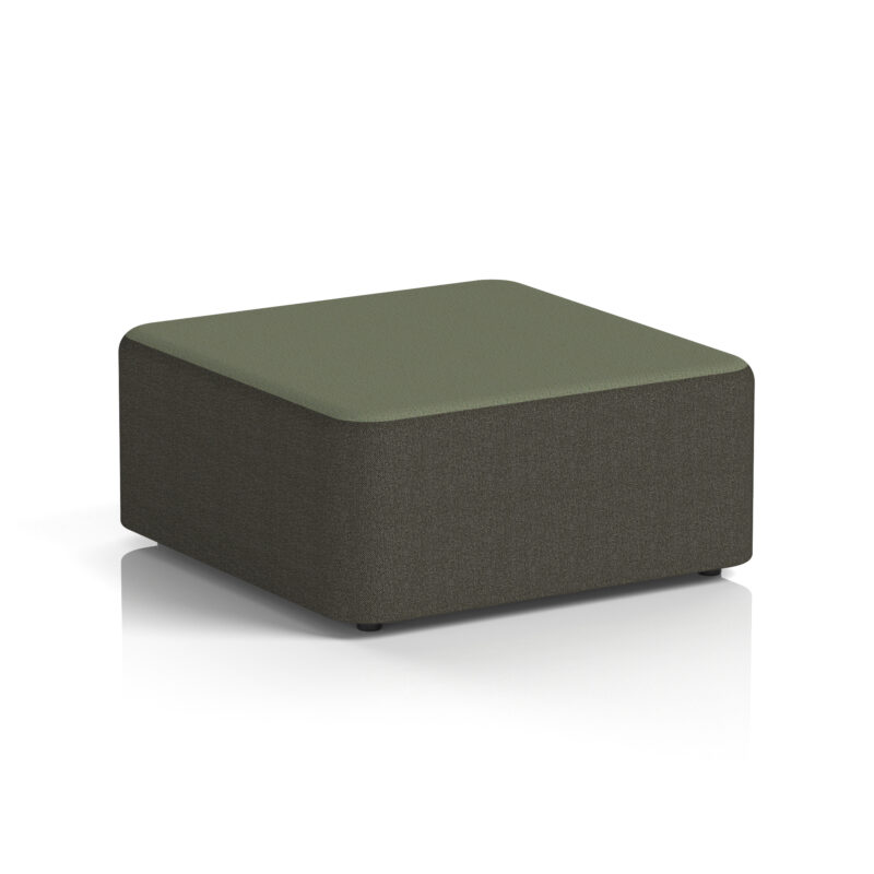 harlestone square stool in two tone