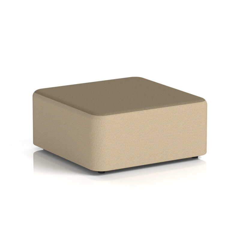 harlestone square stool in two tone