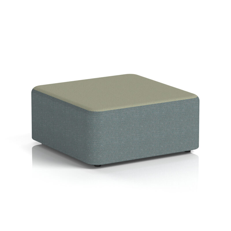 harlestone square stool in two tone
