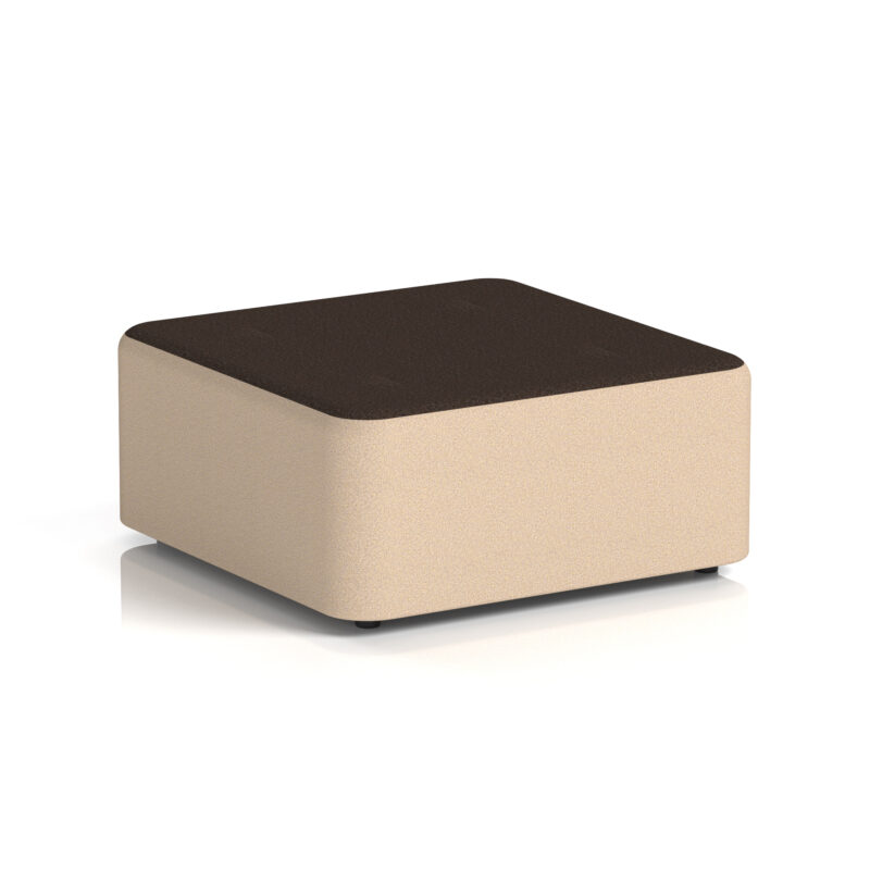 harlestone square stool in two tone