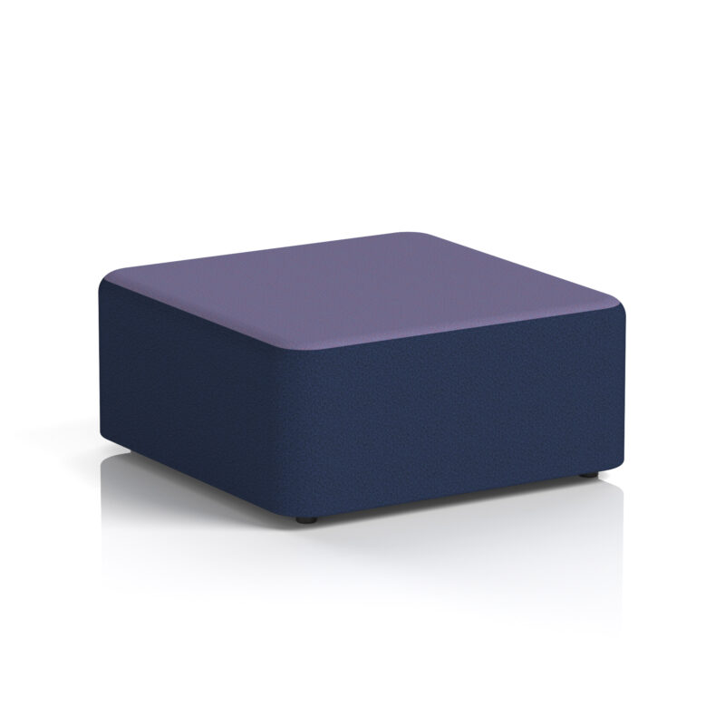 harlestone square stool in two tone