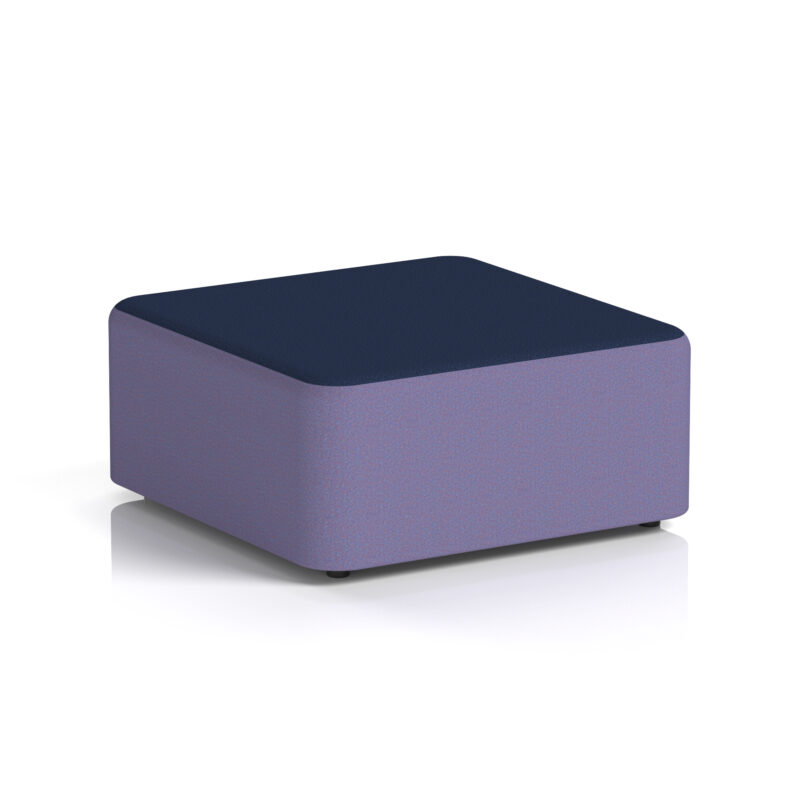 harlestone square stool in two tone