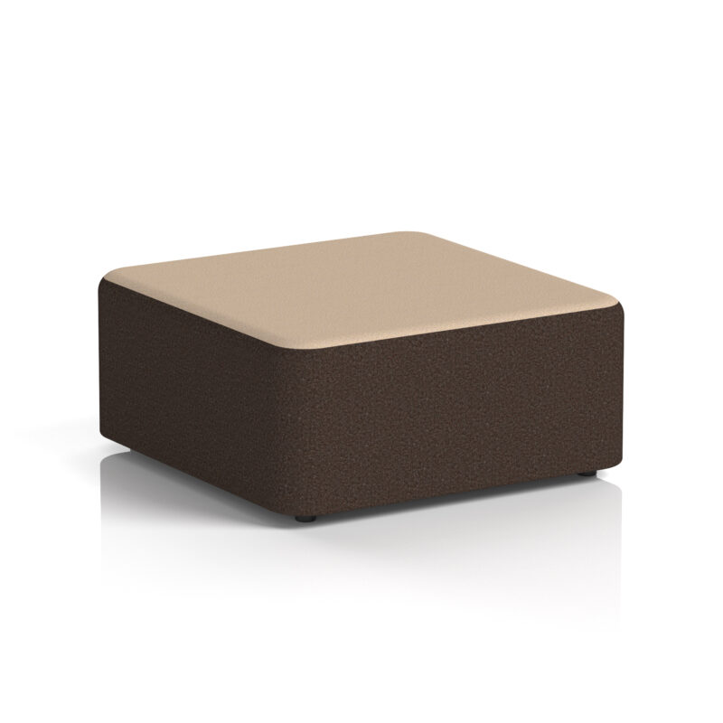 harlestone square stool in two tone