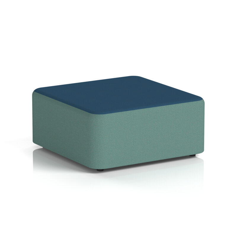 harlestone square stool in two tone