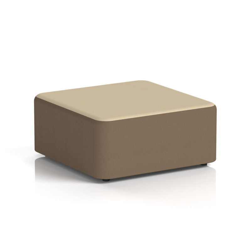harlestone square stool in two tone
