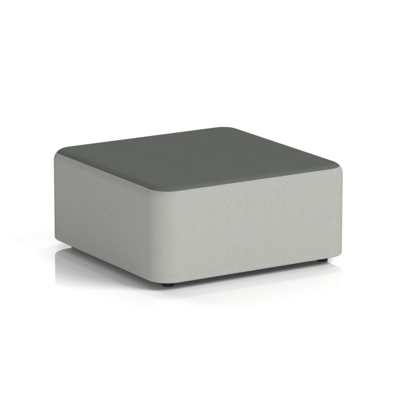 harlestone square stool in two tone