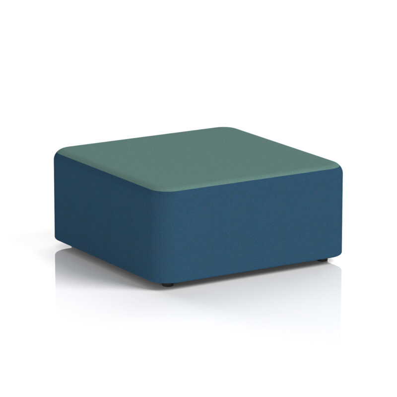 harlestone square stool in two tone