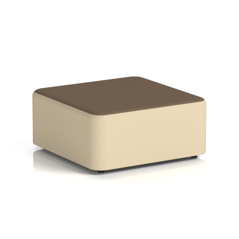 harlestone square stool in two tone
