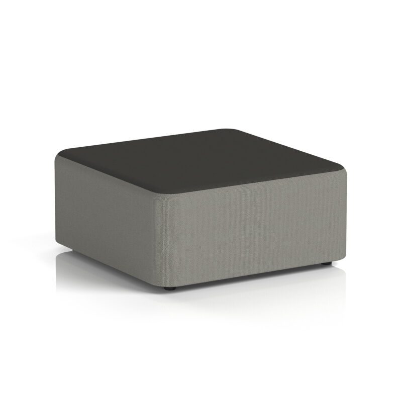 harlestone square stool in two tone