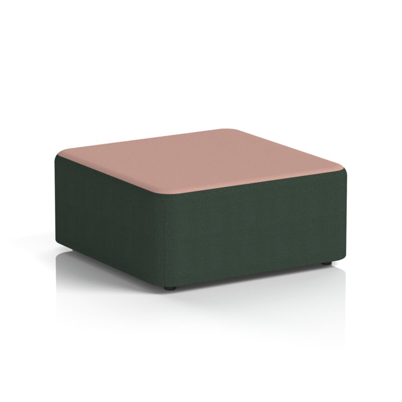 harlestone square stool in two tone