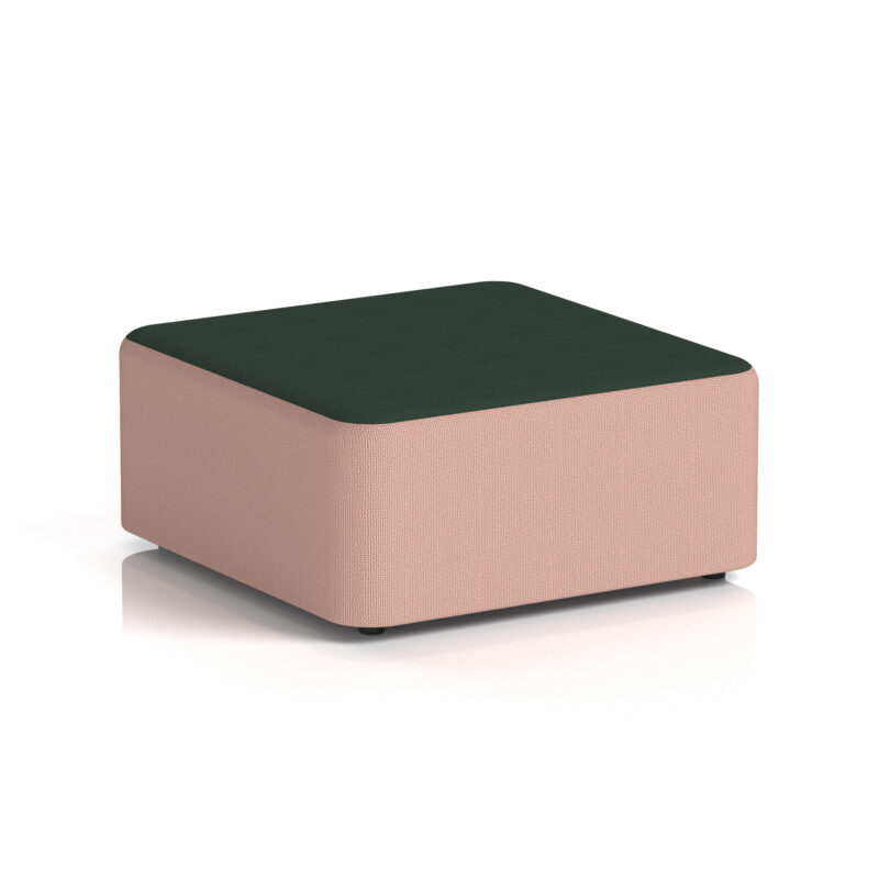 harlestone square stool in two tone