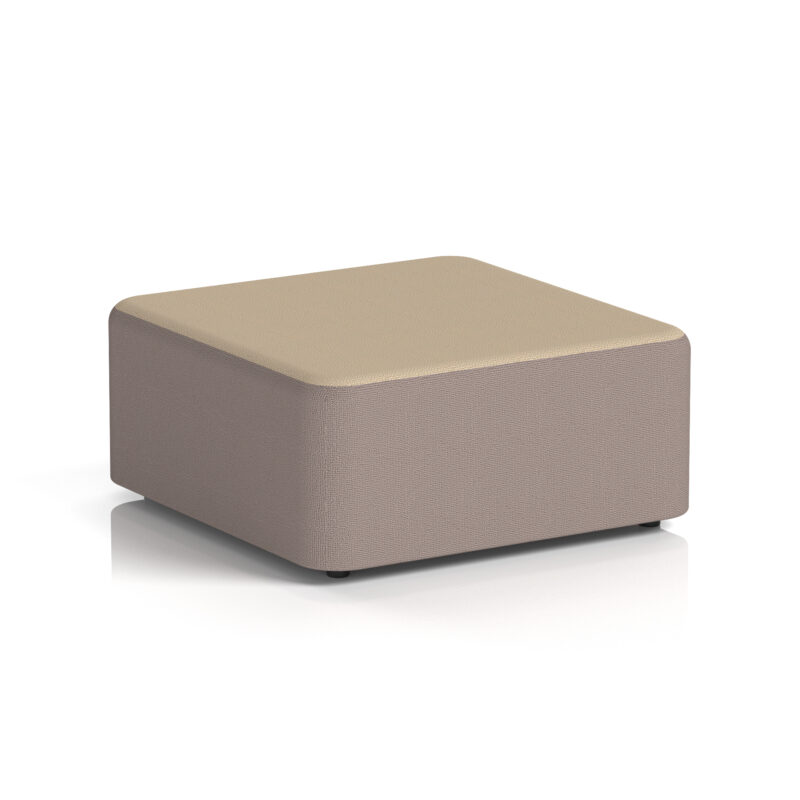 harlestone square stool in two tone
