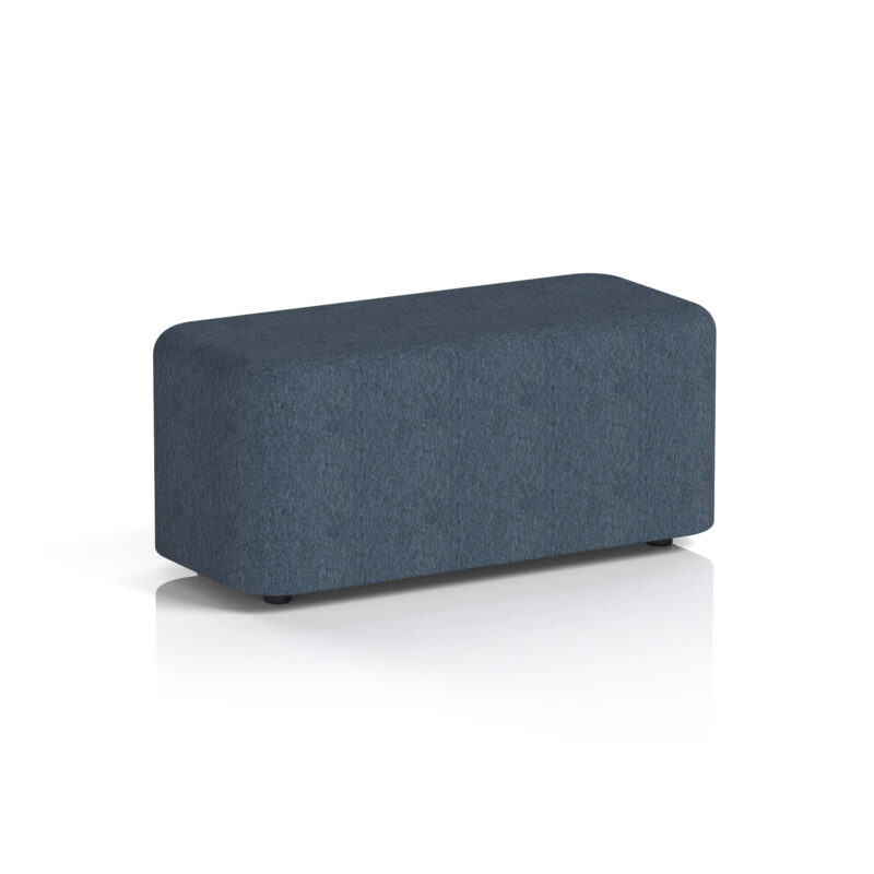harlestone rectangular stool in single tone