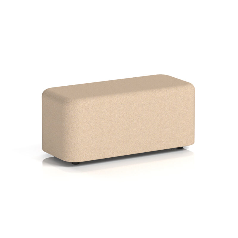 harlestone rectangular stool in single tone