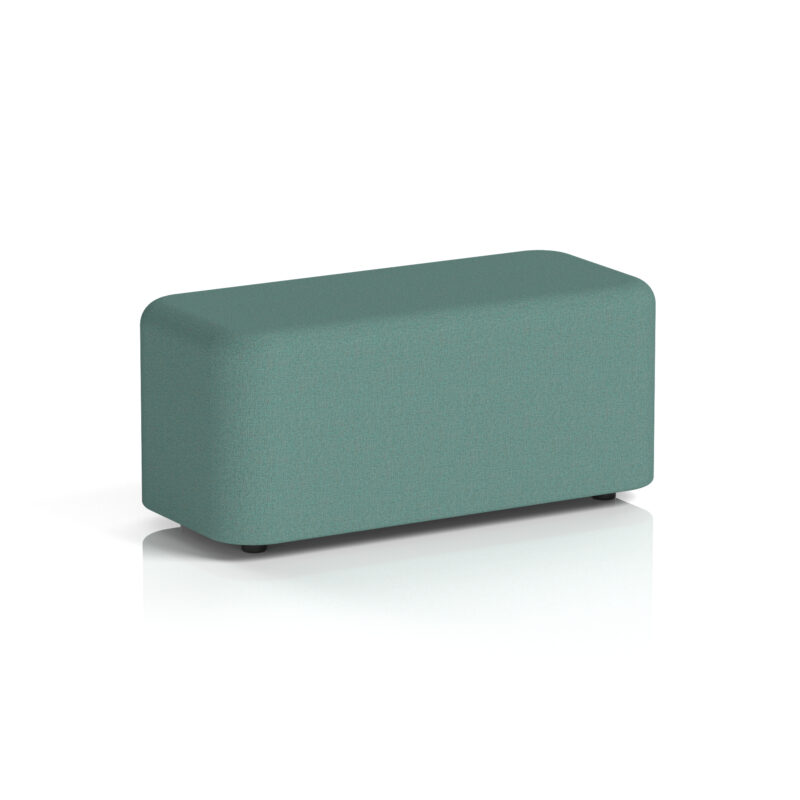 harlestone rectangular stool in single tone